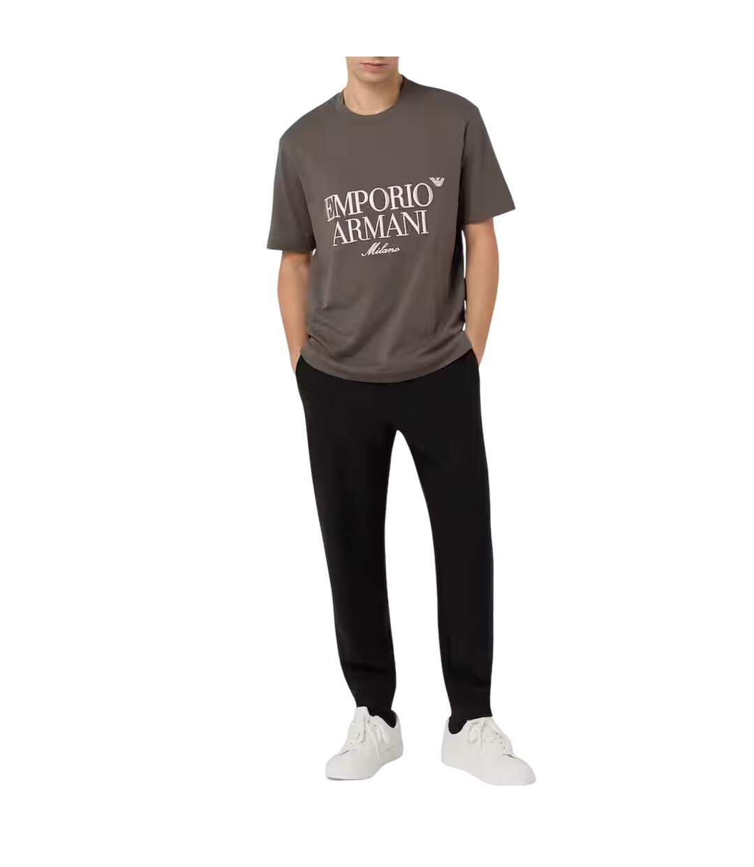 Mens Milano Crew Neck T-shirt Kambaba Emporio Armani EA7-1