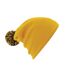 Adultes Bonnet Unisexe Snowstar Jaune Noir Beechfield-2