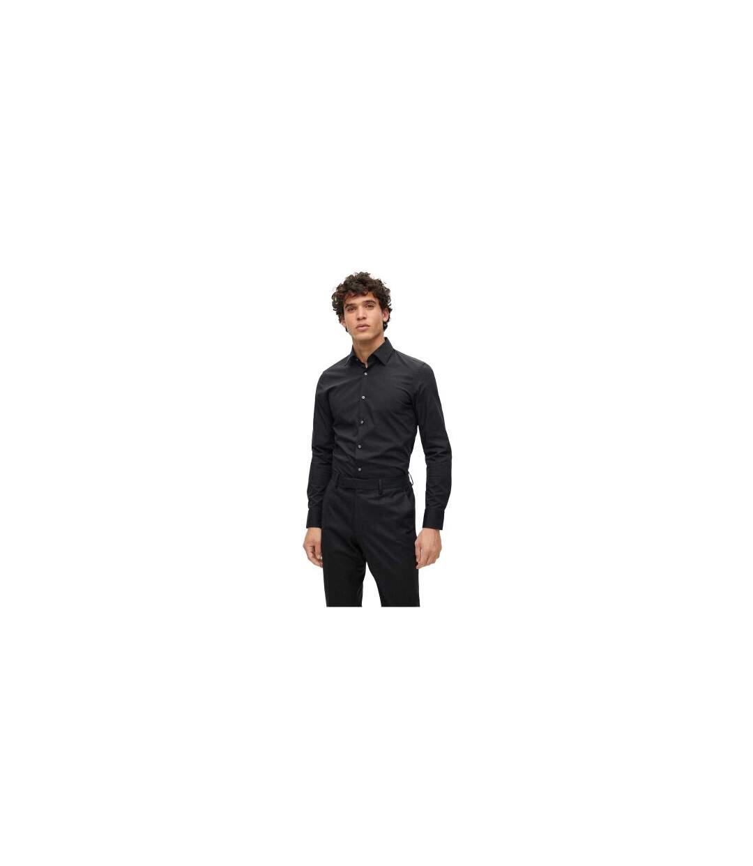 Chemise Habillée Kent Homme Noir Hugo Boss-1