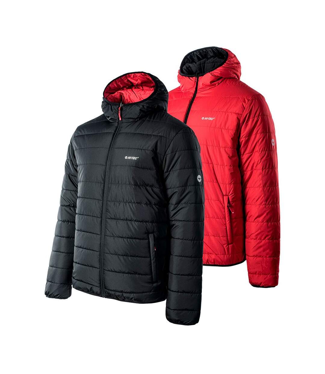 Doudoune matelassée halden homme noir / rouge sang Hi-Tec Hi-Tec