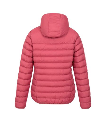Womens/ladies Faux Fur Lined Padded Jacket Rust Mountain Warehouse