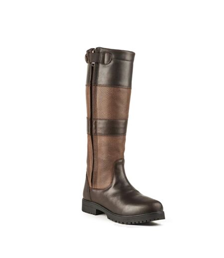 Womens/ladies Bella Ii Nubuck Country Boots Brown Moretta