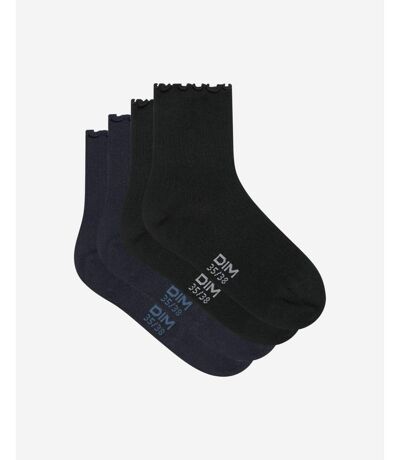 Lot de 2 paires de Chaussettes coton Modal