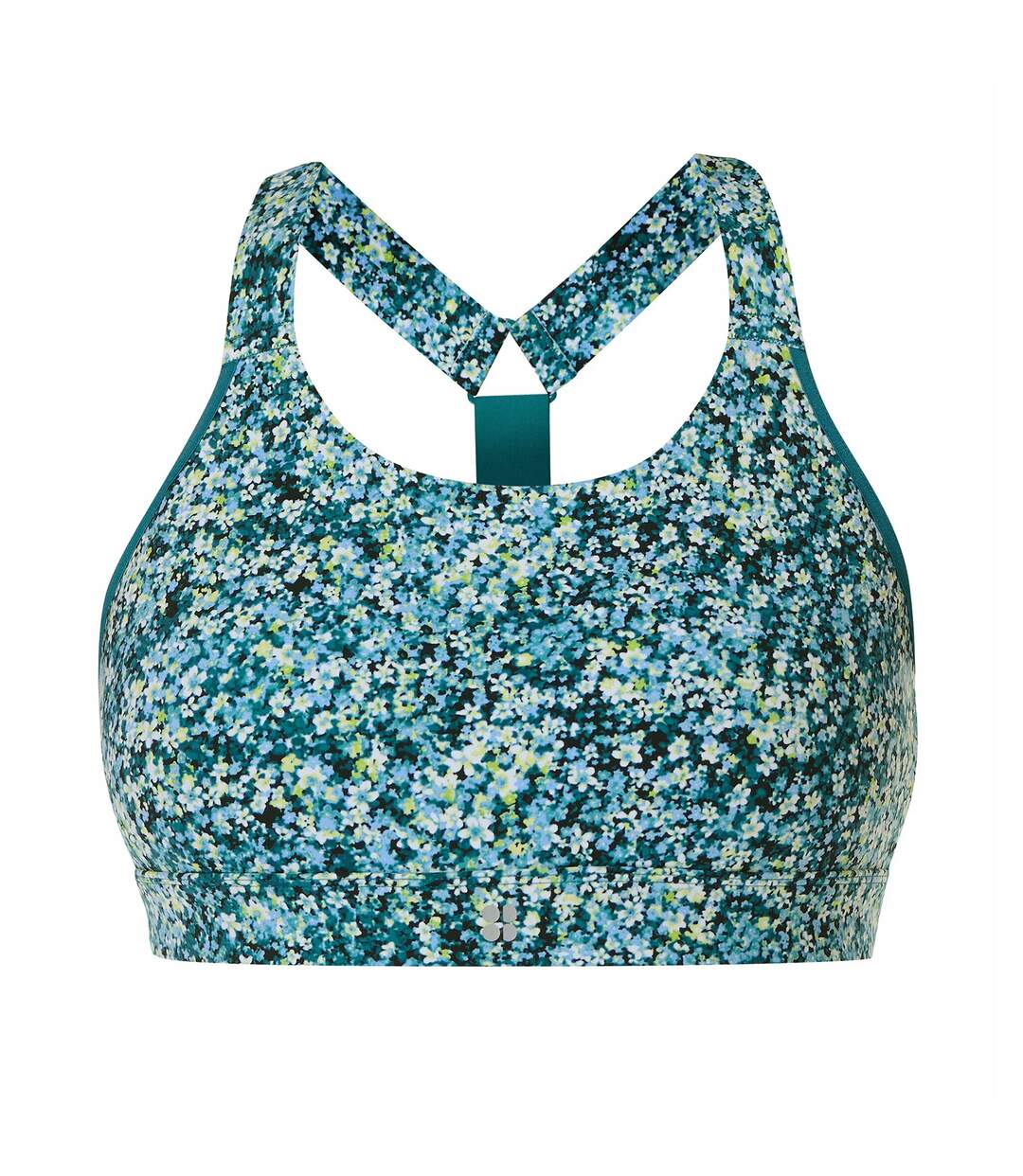 Brassière De Sport Motif/style Prairie Power Femme Bleu Sweaty Betty-2
