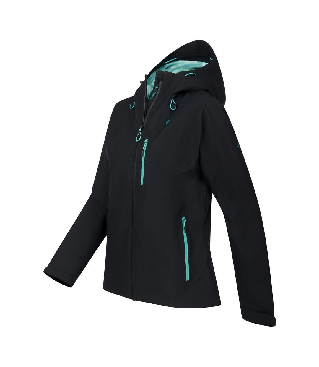 Veste À Capuche Motif/style Logo Torrek Femme Noir Bleu Sarcelle Dare 2B-4