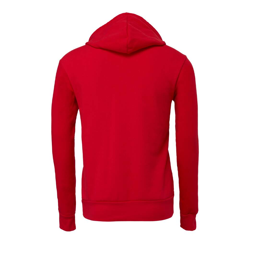 Canvas sweatshirt à capuche homme rouge Bella + Canvas-2