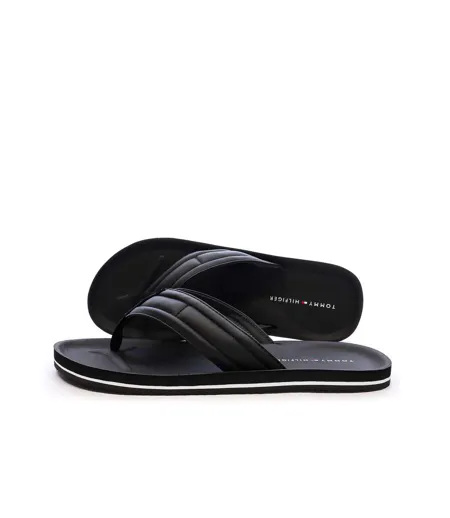 Tongs noires homme tommy hilfiger padded
