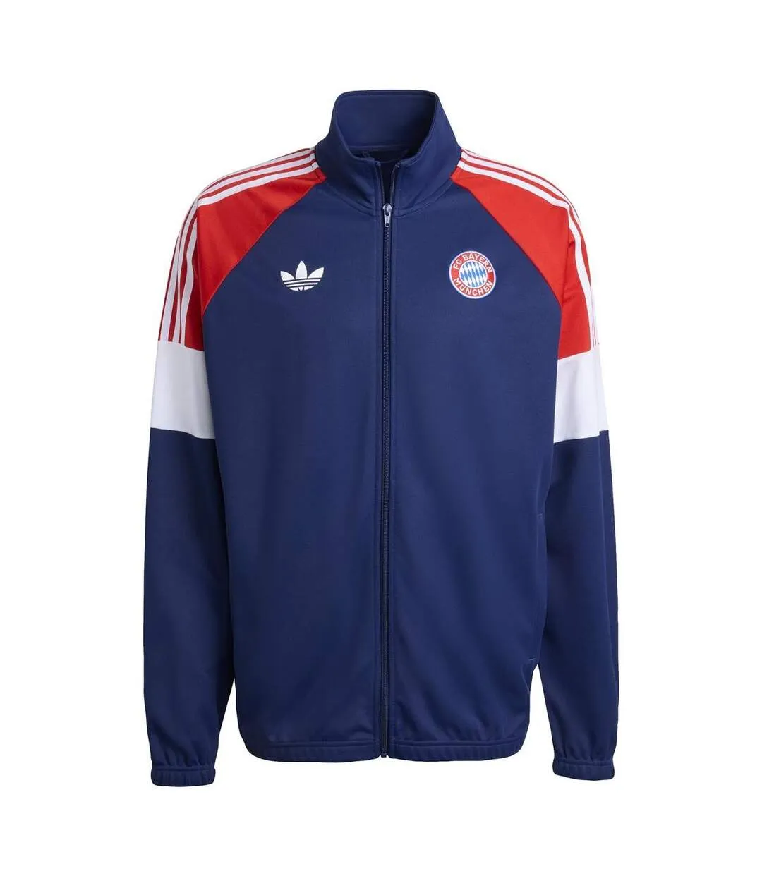 Haut De Survêtement Motif/style Fc Bayern Munich Homme Bleu Adidas-2