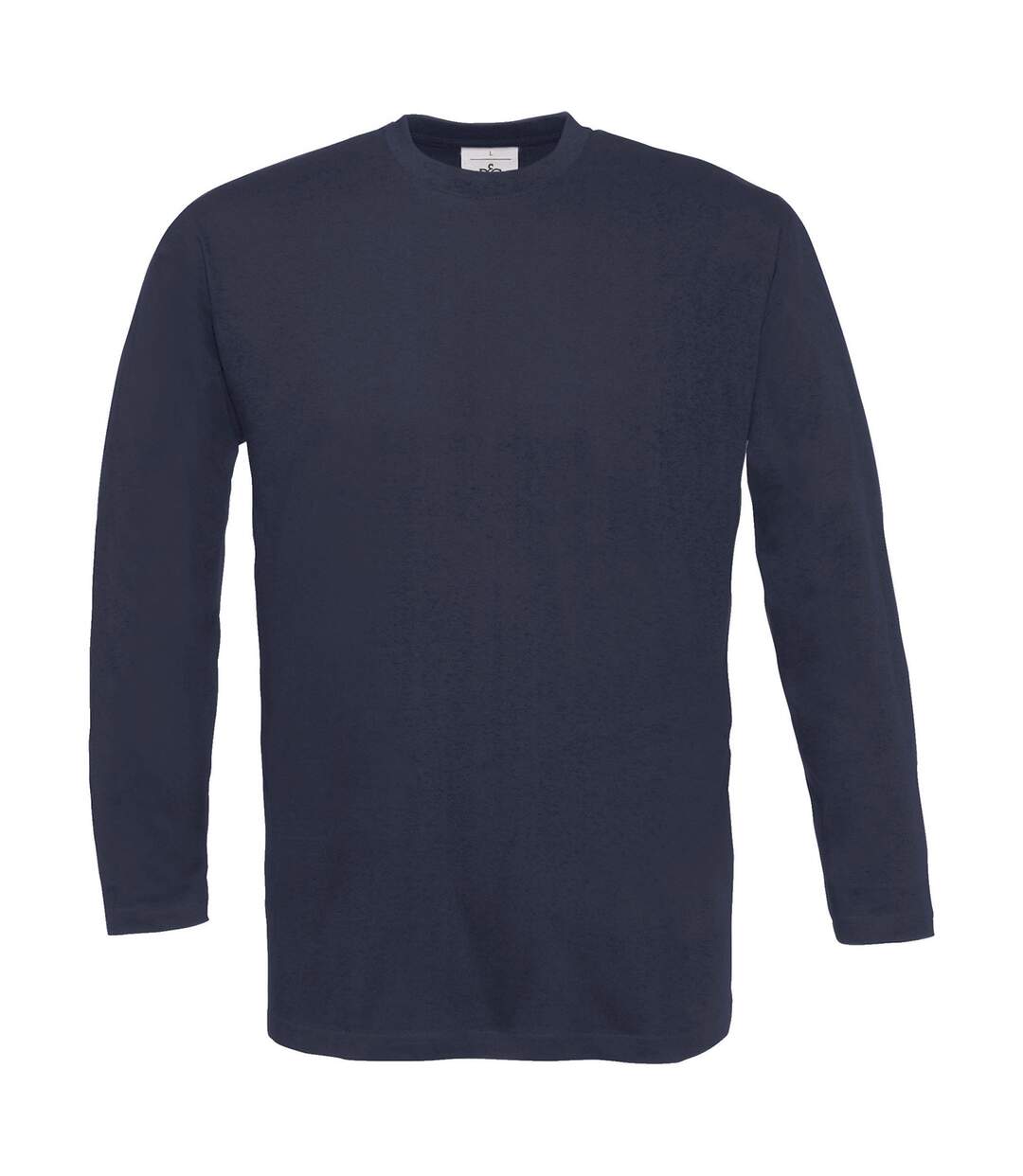 T-shirt manches longues homme - col rond - E190LSL - bleu marine