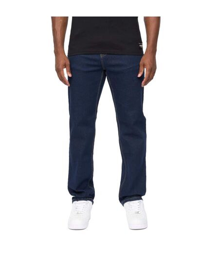 Jean Detendu Homme Lavage À Sec Crosshatch