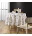 Nappe Antitache Ronde Imprimé Alma 180cm Naturel-3