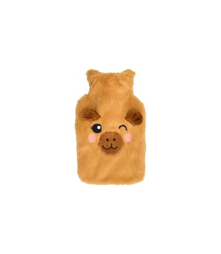 Bouillotte Imitation Fourrure Capybara 1L Marron