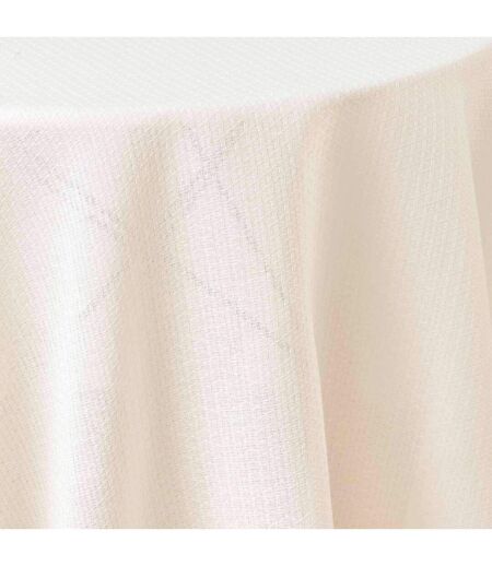 Nappe Ronde Jacquard Stella 180cm Blanc