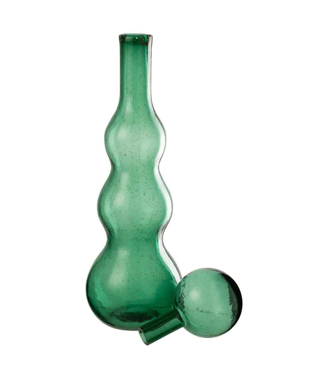Carafe Design en Verre Carol 52cm Vert Émeraude-2