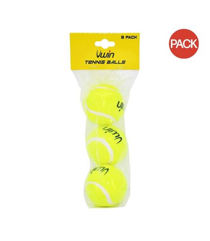 Pack of 3  Trainer tennis balls  one size light green Uwin