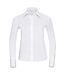 Collection Chemisier À Manches Longues Sans Repassage Femme Blanc Russell-1
