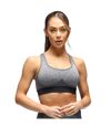 TriDri Womens/Ladies Sculpted Melange Seamless 3D Sports Bra (Black)