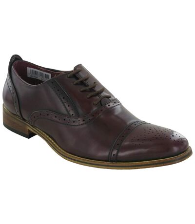 Chaussures de ville oxford homme marron foncé Goor