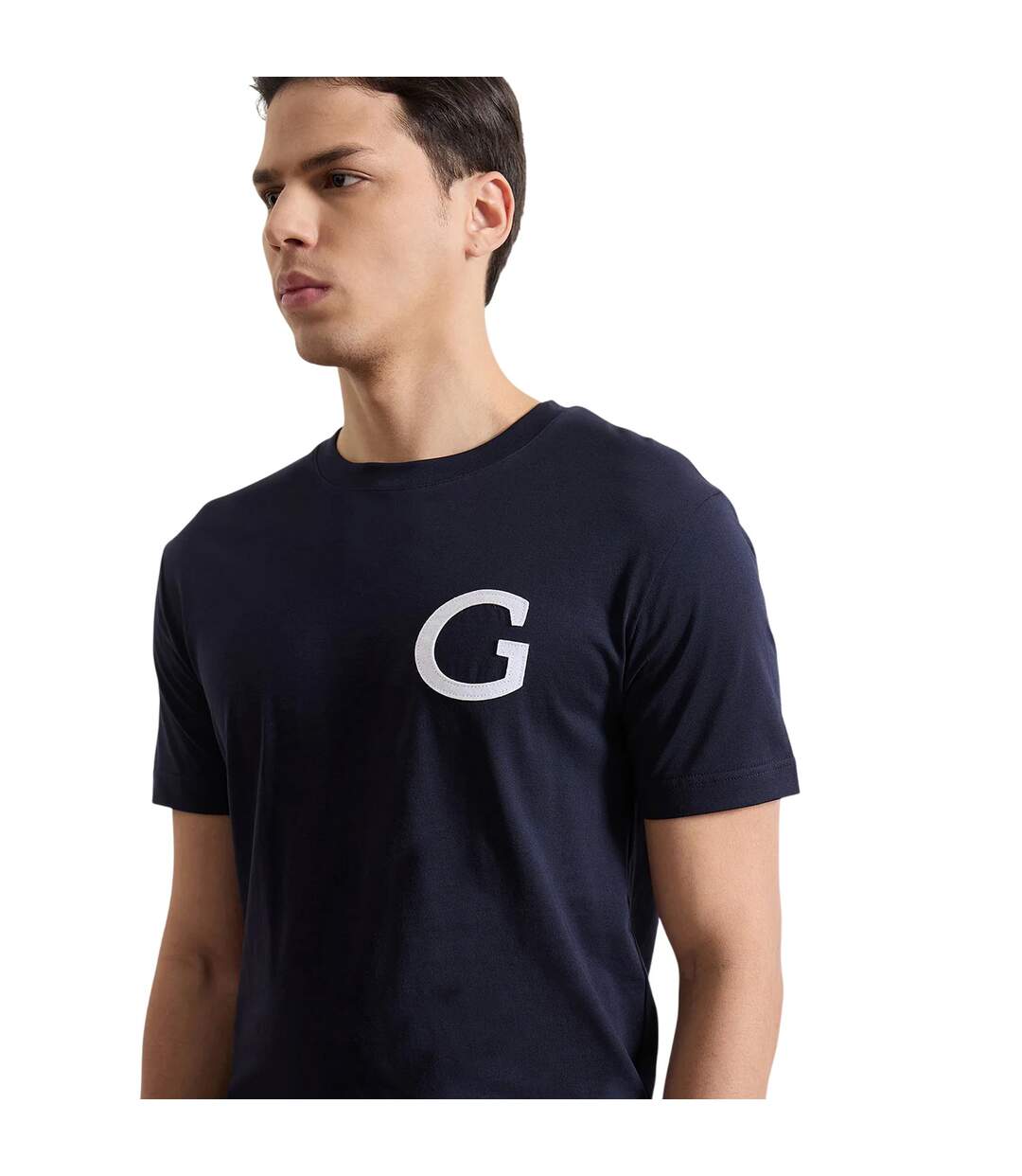 Mens Graphic Print T-shirt Evening Blue Gant-4