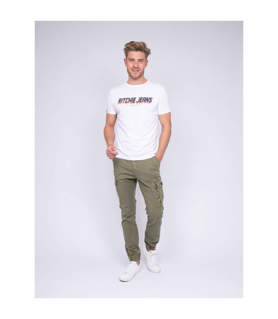 T-shirt col rond pur coton NOHAN-4