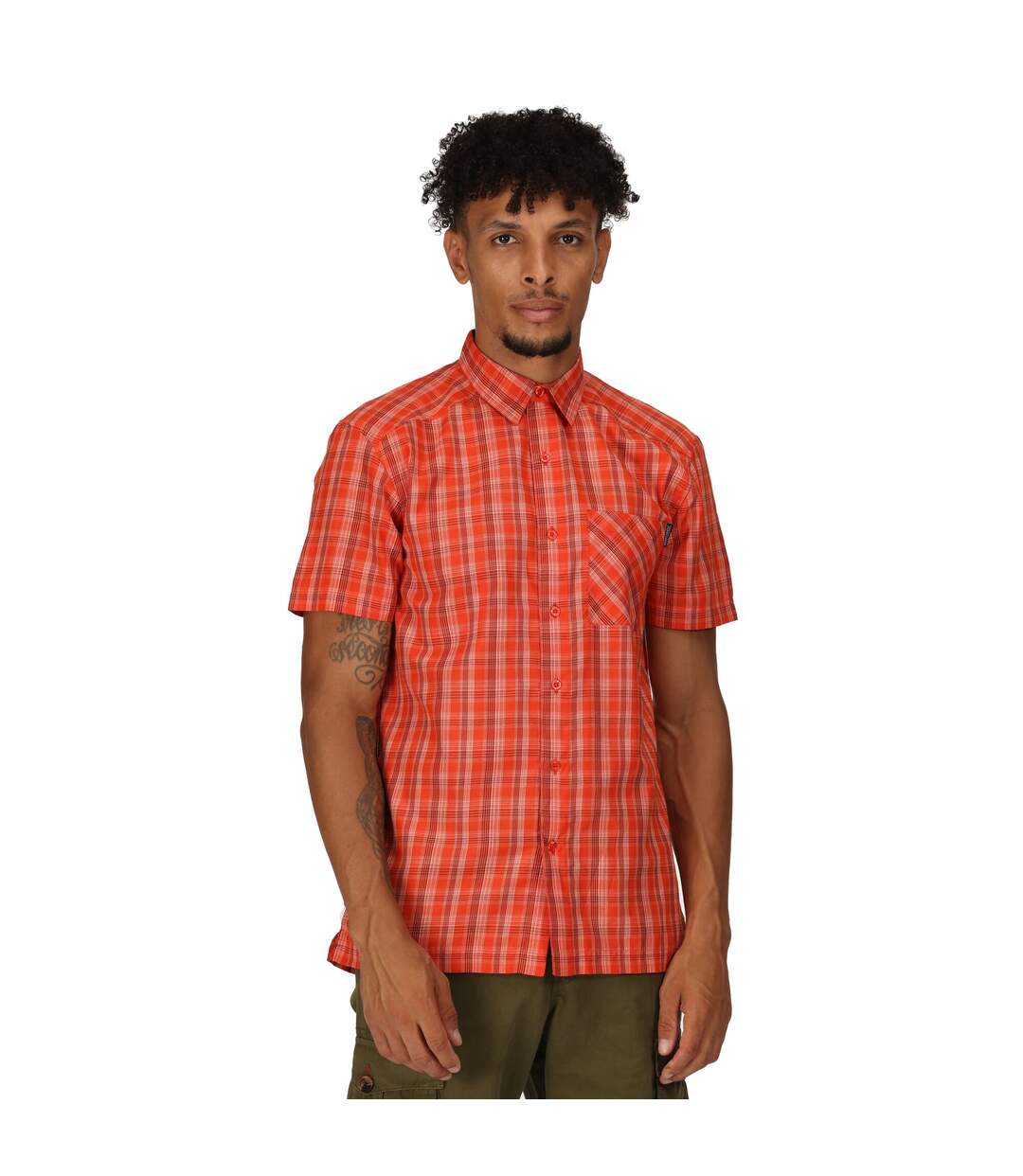 Chemise kalambo homme rouge orangé Regatta-3