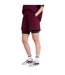 Womens/ladies Cora Travel Shorts Burgundy Animal-2