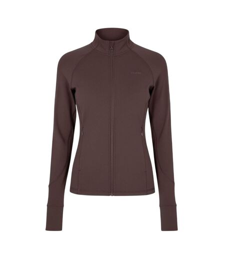 Haut De Survêtement Fitness Core Femme Marron USA Pro