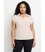 T-shirt col chemise uni manches courtes-1