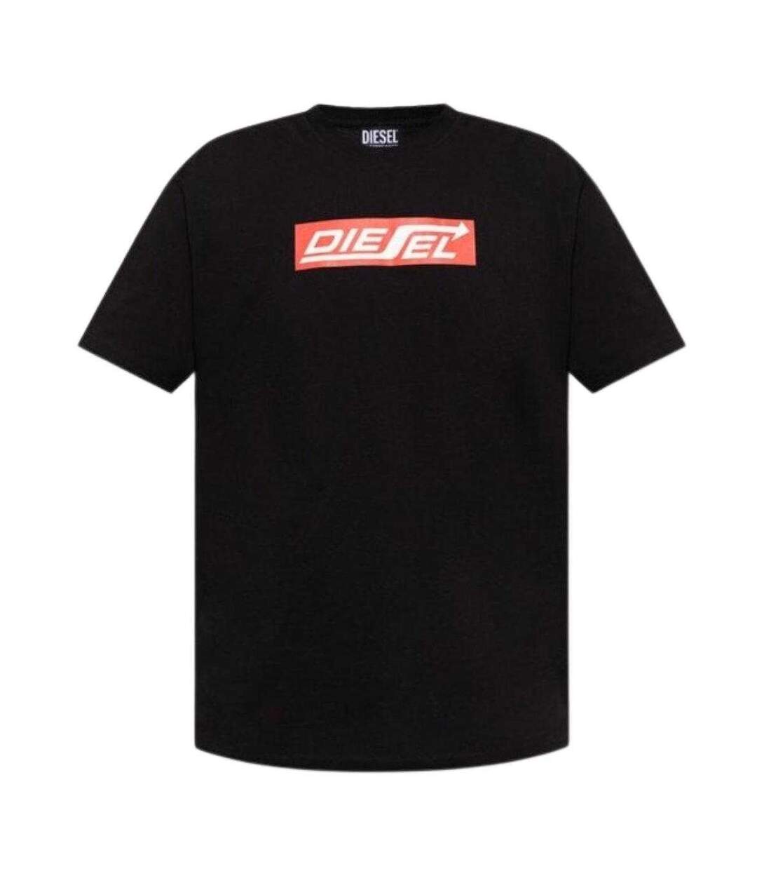 T-shirt Motif/style Logo Flèche Adulte Noir Diesel-1