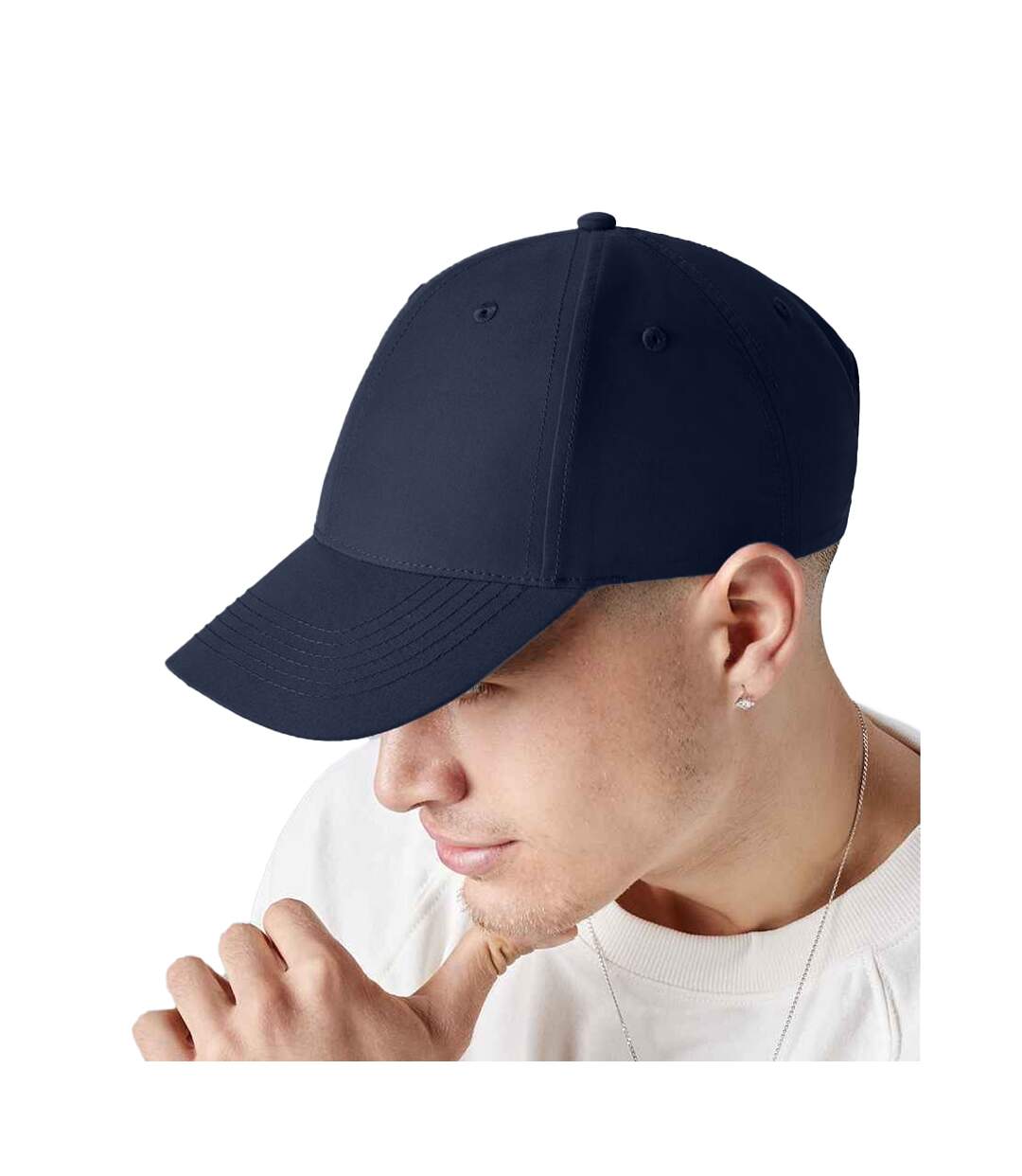 Casquette adulte bleu marine Beechfield-3