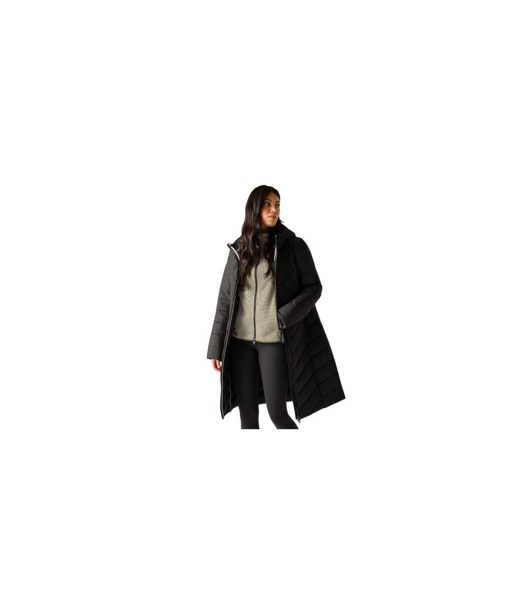Womens/ladies Adela Padded Jacket Black Regatta-1