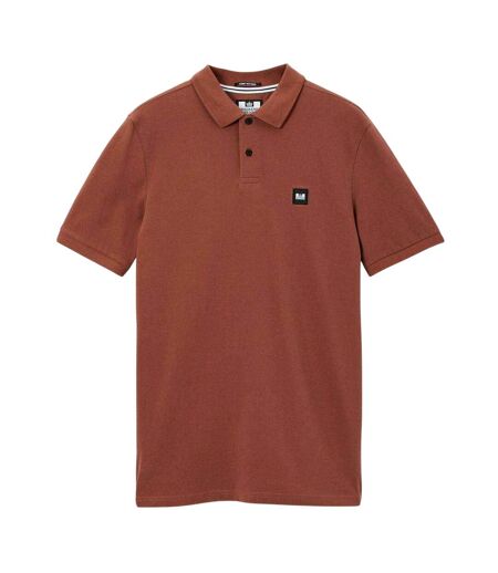 Mens Caneiros Polo Shirt Rust Weekend Offender
