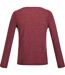 Regatta Womens/Ladies Frayda Long Sleeved T-Shirt (Claret Red) - UTRG3739