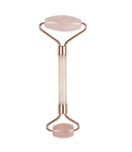 Rouleau de Massage Quartz Jade 14cm Rose