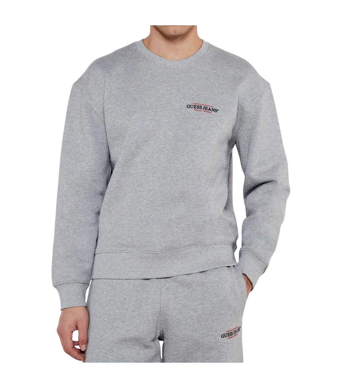 Sweat Homme Gris Guess-1