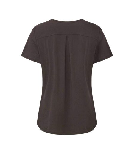 Womens/ladies Essential T-shirt Brown LA Gear
