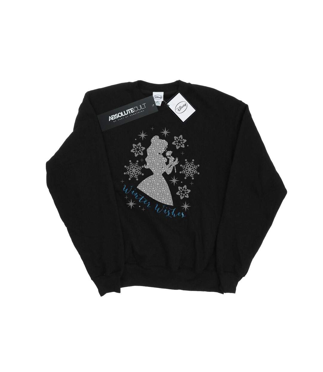 Disney Princess - Sweat BELLE WINTER SILHOUETTE - Femme (Noir) - UTBI10244-1