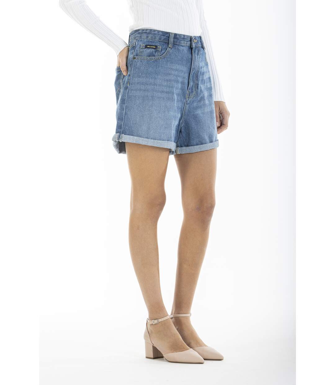 Short denim taille haute BARB 'Rica Lewis'-3