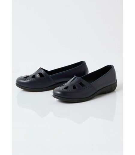 Mocassins cuir largeur confort élastiqué