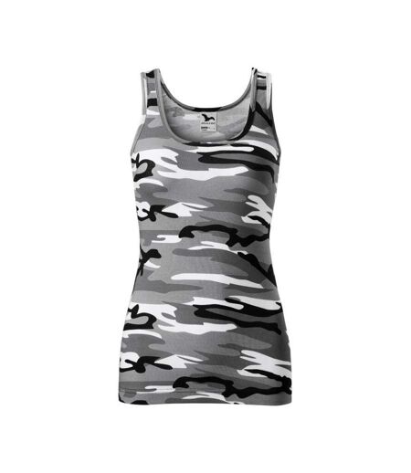 Débardeur Motif/style Camouflage Triumph Femme Blanc Noir Malfini