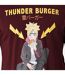 T-shirt Motif/style Logo Thunder Burger Homme Bordeaux Boruto: Naruto Next Generations-3