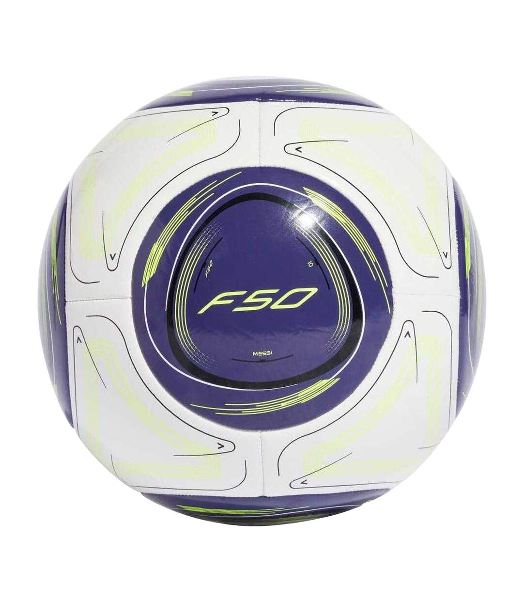 Ballon De Foot Style Lionel Messi Club Taille 5 Blanc Violet Noir Jaune Adidas-2