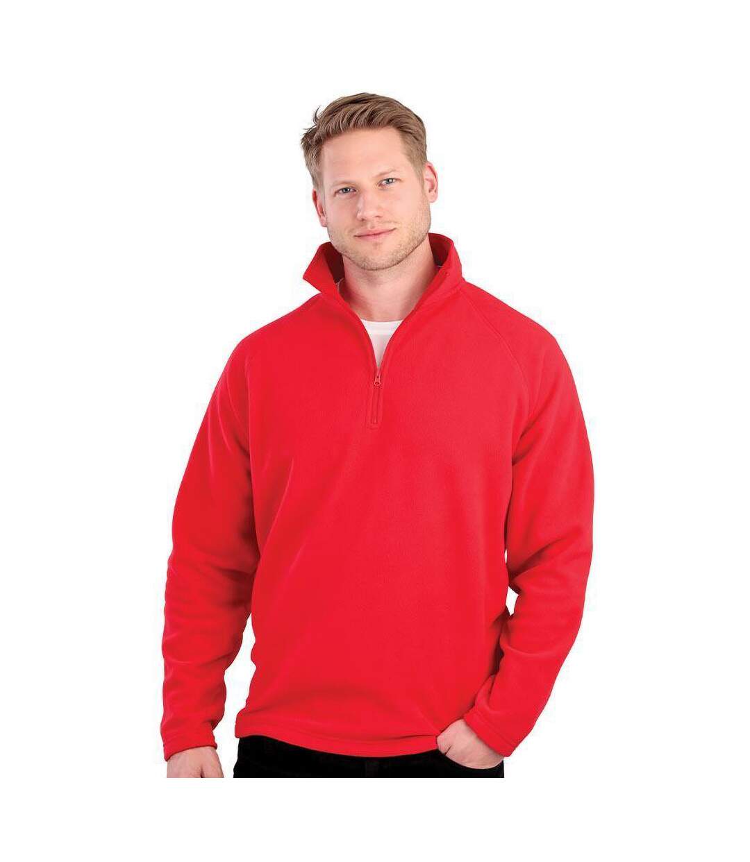 Result Mens Core Micron Anti-Pill Fleece Top (Red) - UTBC849-4