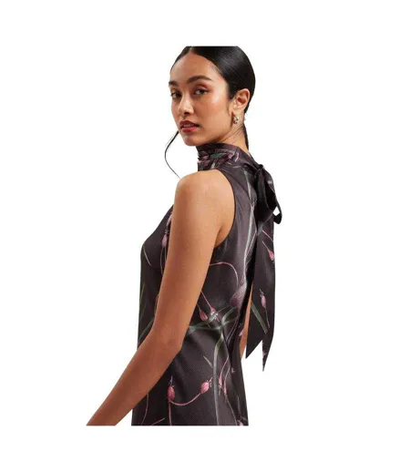 Robe Mi-longue Motif/style Imprimé Anuta Femme Noir Ted Baker