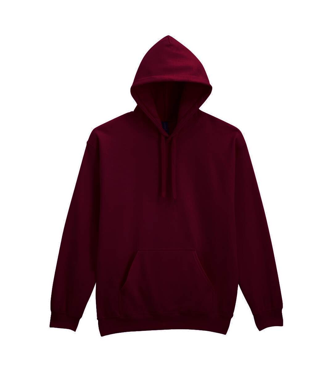 Unisex Adult Midweight Fleece Hoodie Maroon Gildan-1
