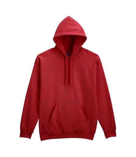 Mens Midweight Soft Touch Hoodie Cardinal Red Gildan
