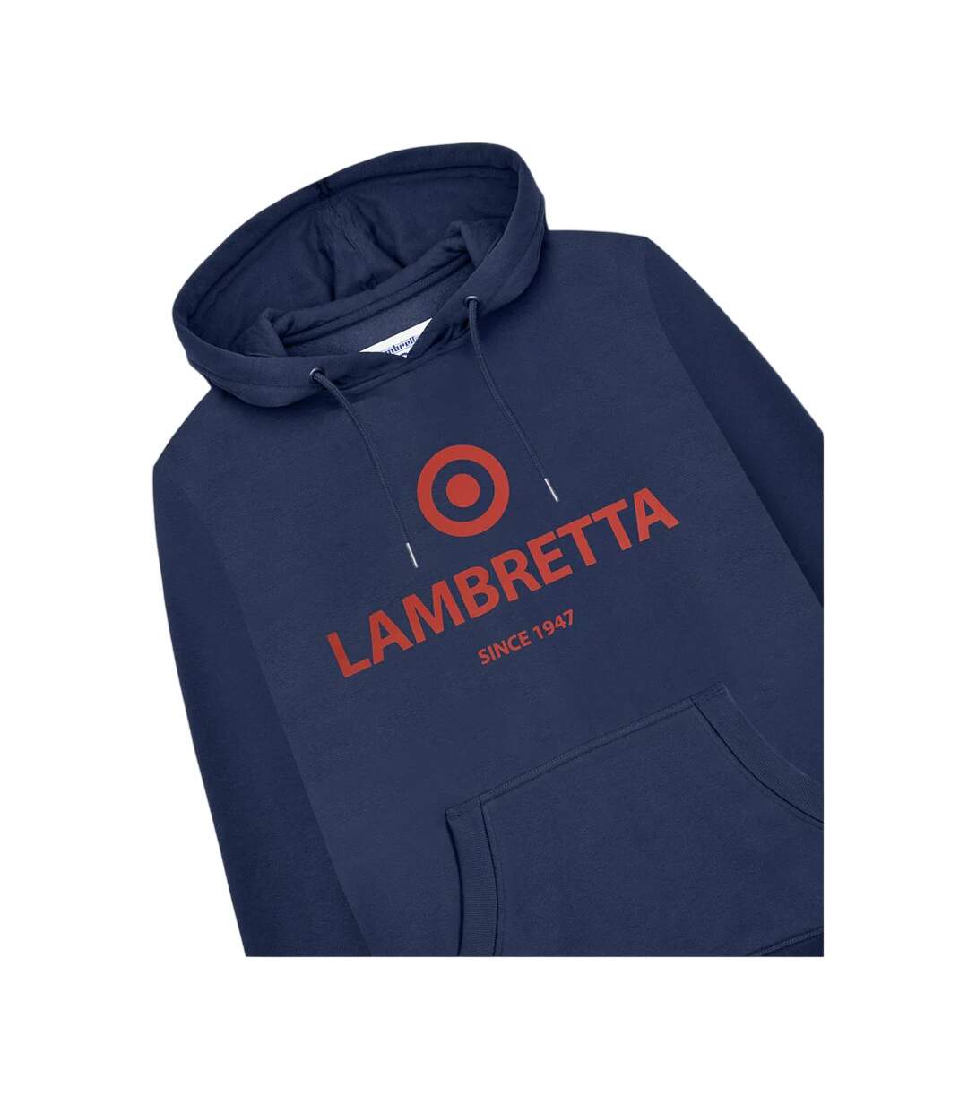 Mens Target Logo Hoodie Dark Navy Lambretta-4