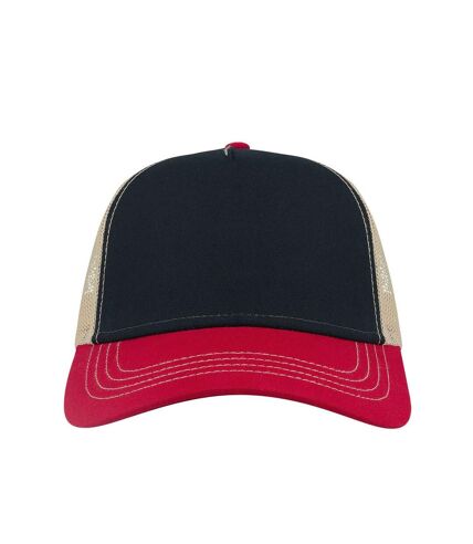 Atlantis - Casquette trucker RAPPER (Bleu marine / Bordeaux / Beige) - UTAB477