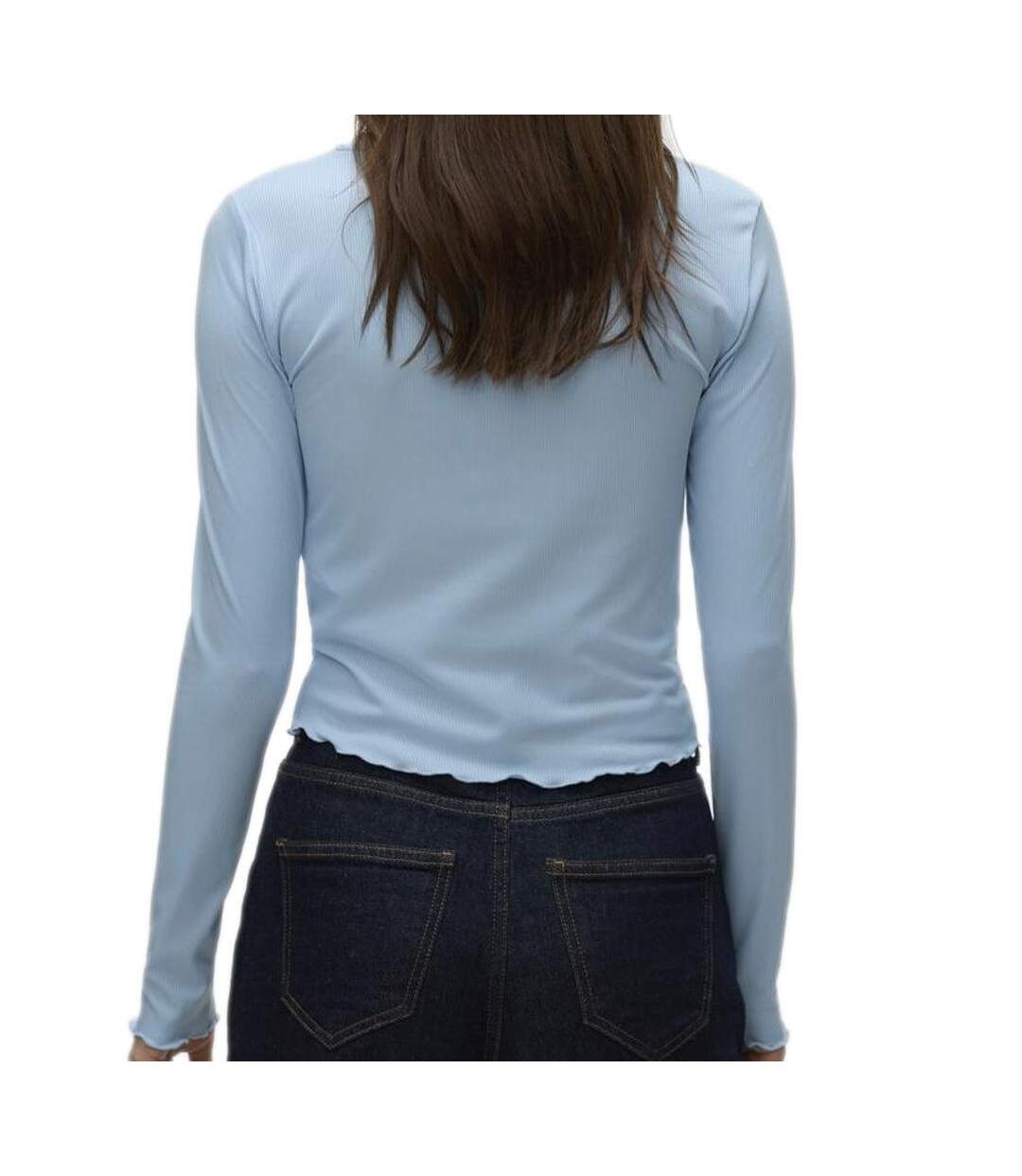 T-shirt bleu femme vero moda sofia-2