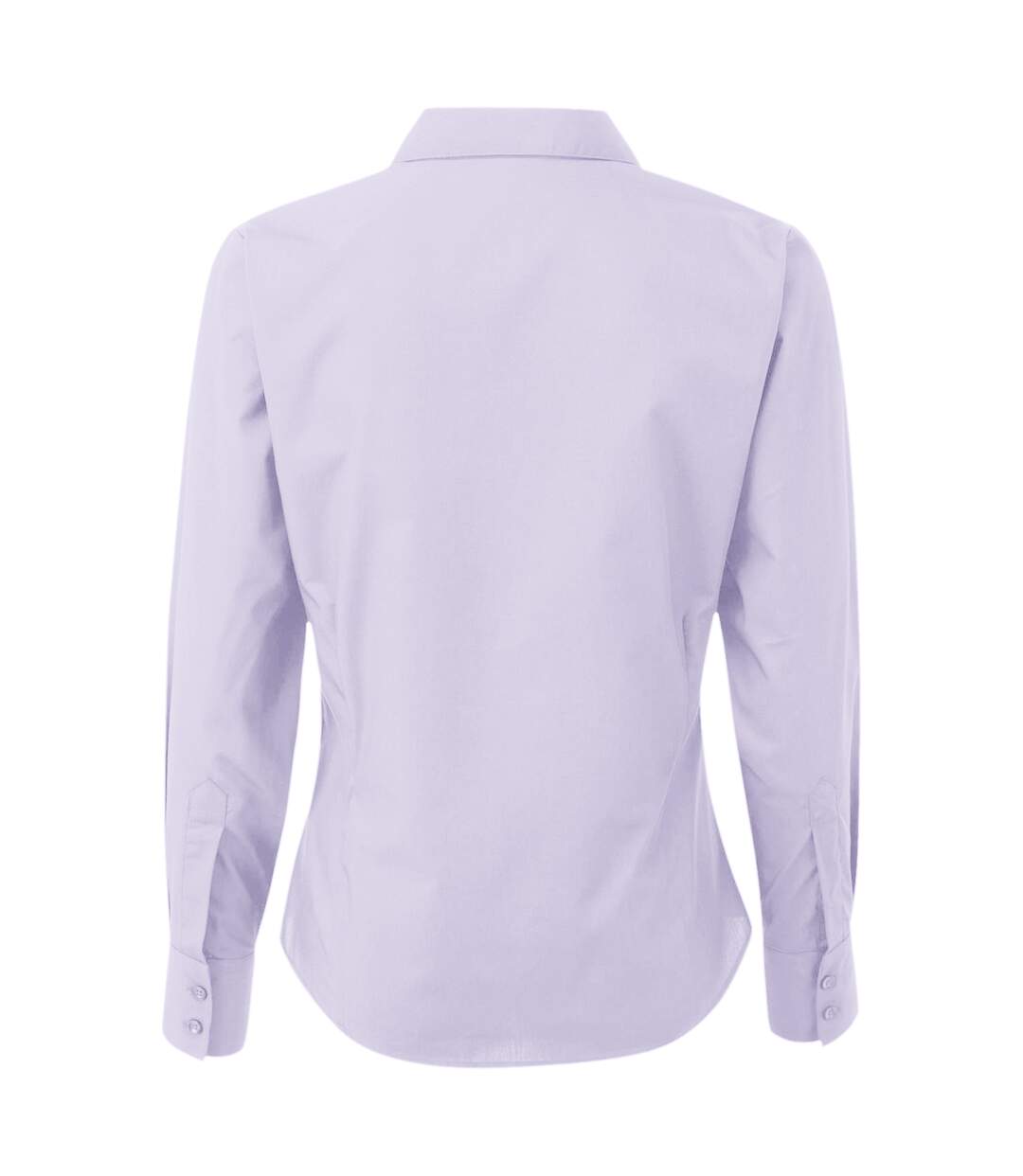 Womens/ladies poplin long-sleeved blouse lilac Premier